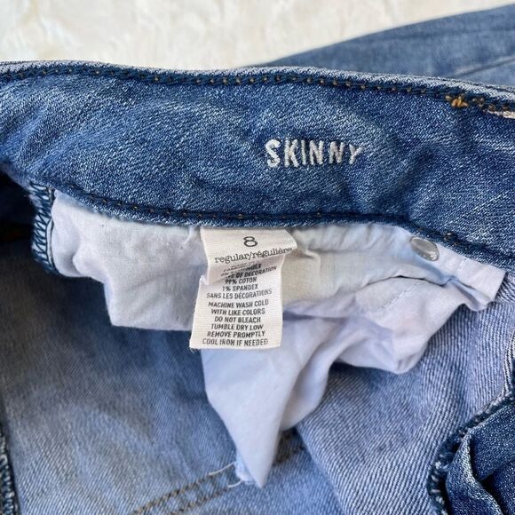 American Eagle Outfitter’s Y2K Distressed Stretch Skinny Jean - Women’s 8 - Picture 6 of 8